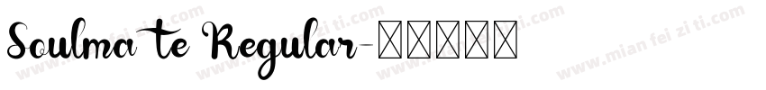 Soulmate Regular字体转换
